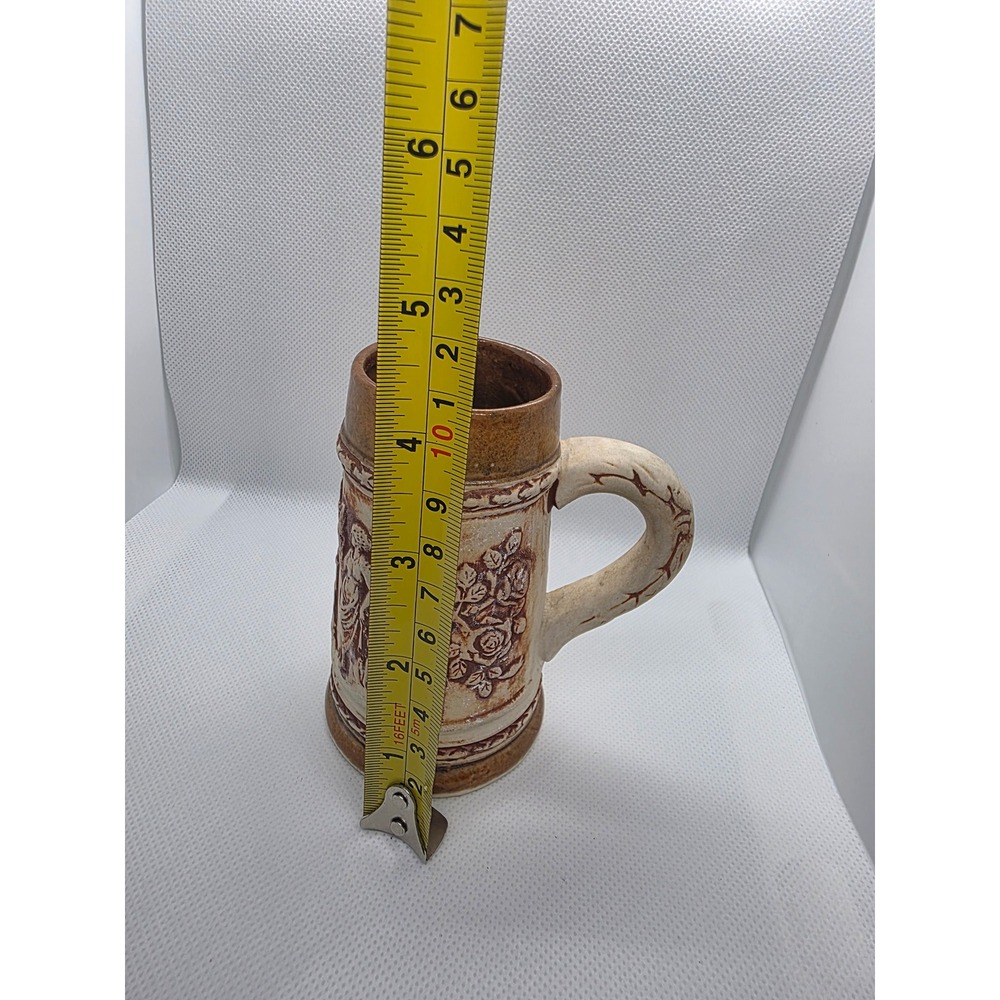 Vintage Made in Occupied Japan Ceramic Beer Stein Relief Classical Figures Mug - Picture 7 of 7